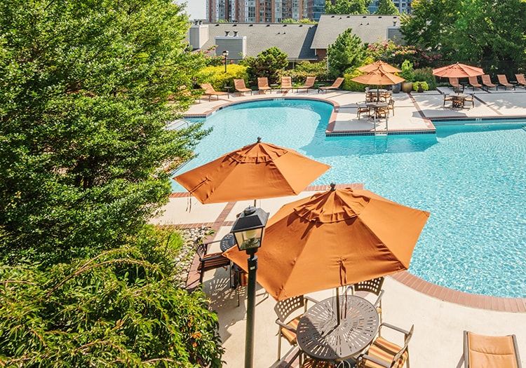 Pool at Post Tyson's Corner luxury apartment homes in McLean, VA Near Washington DC