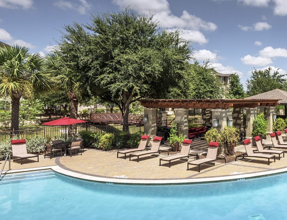 Pool at Stone Ranch at Westover Hills luxury apartment homes in San Antonio, TX