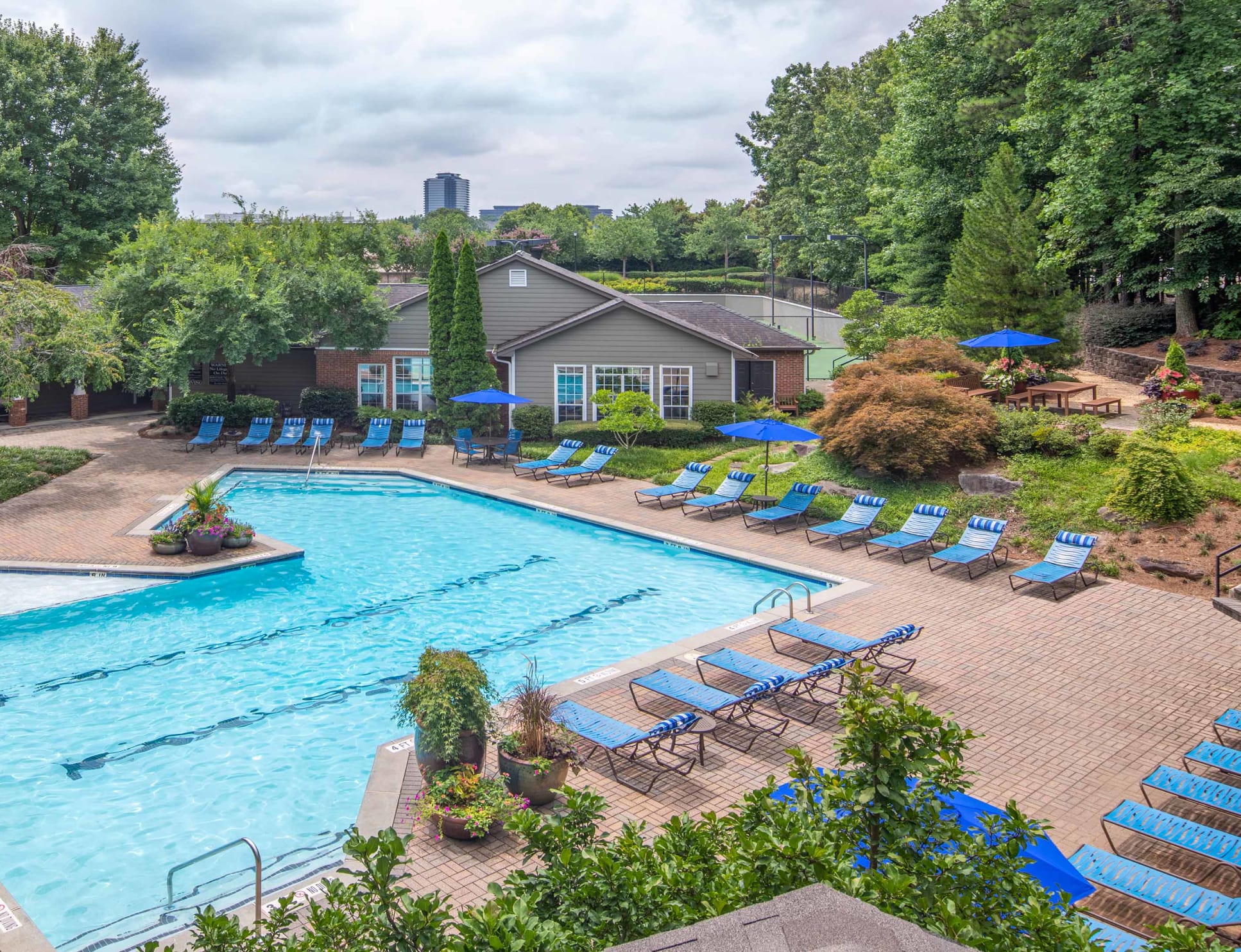 Pool at Post Crossing luxury apartment homes in Atlanta, GA