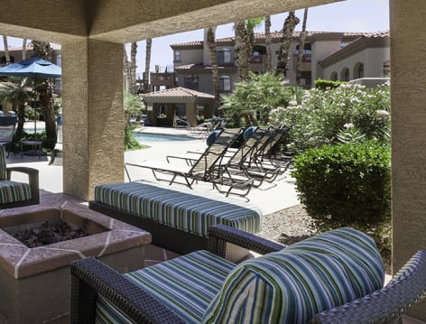 Pool Cabana at Colonial Grand at Scottsdale luxury apartment homes in Phoenix, AZ
