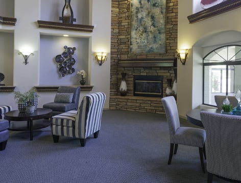 Lobby at Colonial Grand at Scottsdale luxury apartment homes in Phoenix, AZ