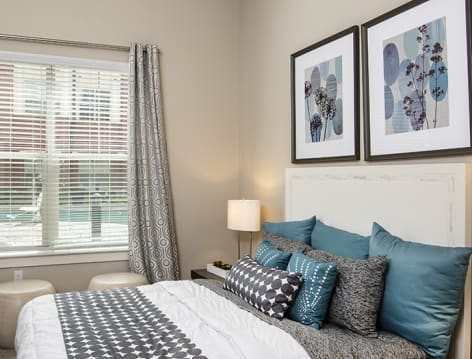Bedroom at Colonial Reserve at South End luxury apartment homes in Charlotte, NC