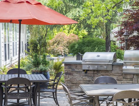 Grilling area at Post Brookhaven luxury apartment homes in Atlanta, GA