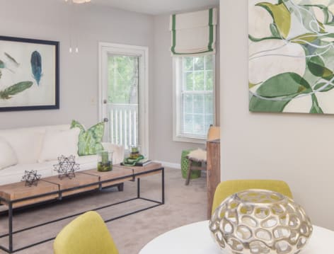 Dining room at Post Crossing luxury apartment homes in Atlanta, GA