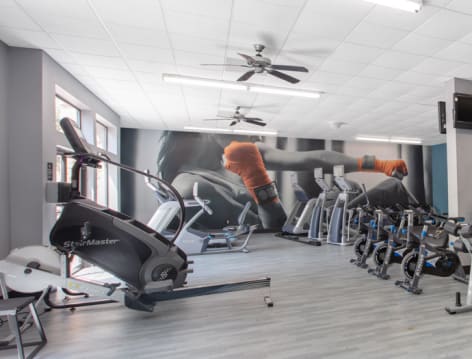 Fitness Center at Post Legacy luxury apartment homes in Dallas, TX