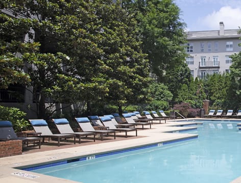 Pool 1 at Post Stratford luxury apartment homes in Atlanta, GA