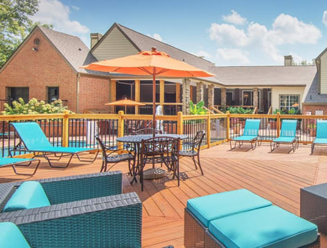 Pool at Eagle Ridge luxury apartment homes in Birmingham, AL