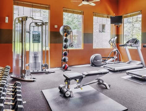 Gym at Sky View Ranch luxury apartment homes in Phoenix, AZ
