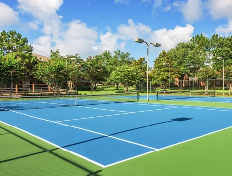 Tennis Court at The Paddock Club Gainesville luxury apartment homes in Gainesville, FL