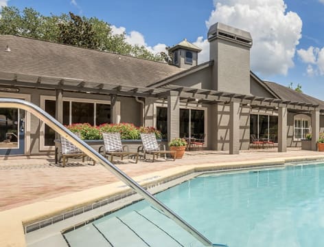 Pool at The Paddock Club Mandarin luxury apartment homes in Jacksonville, FL