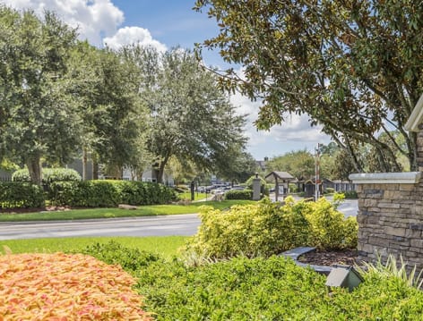 Signage at The Paddock Club Mandarin luxury apartment homes in Jacksonville, FL