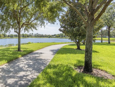 Walking Trail at Colonial Grand at Windermere luxury apartment homes in Orlando, FL
