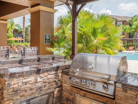 Grill at Retreat at Lake Nona luxury apartment homes in Orlando, FL