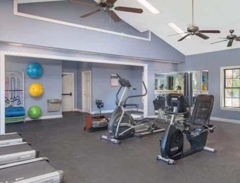 Fitness Center at The Paddock Club Tallahassee luxury apartment homes in Tallahassee, FL