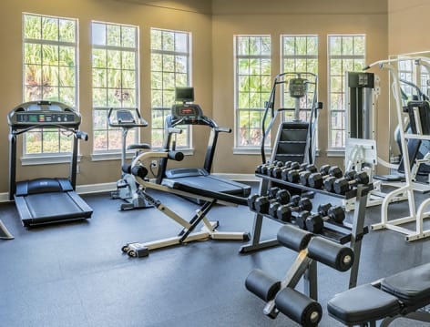 Gym at Colonial Grand Apartments at Seven Oaks luxury apartment homes in Tampa, FL