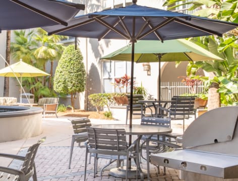 Grill Area at Post Harbour Place luxury apartment homes in Tampa, FL