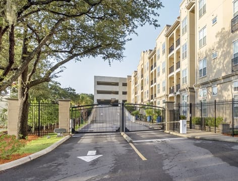 Parking Gate at Post Soho Square luxury apartment homes in Tampa, FL