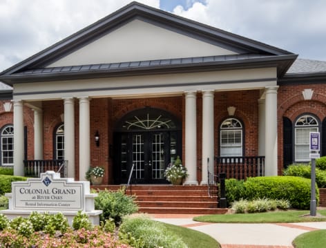 Club House Exterior at Colonial Grand at River Oaks luxury apartment homes in Duluth, GA