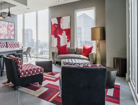 Clubhouse at High Rise at Post Alexander luxury apartment homes in Atlanta, GA