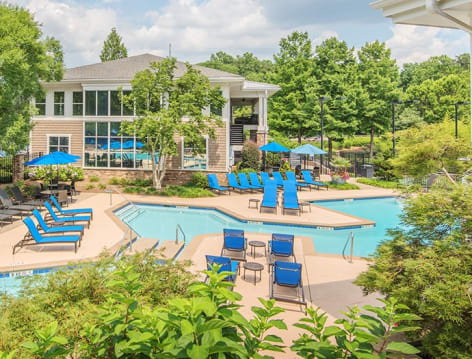Pool 2 at Post Chastain luxury apartment homes in Atlanta, GA
