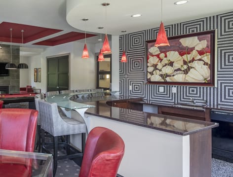 Billiards Room at Post Chastain luxury apartment homes in Atlanta, GA