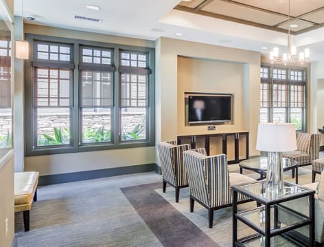 Business Center Leasing Office at Peachtree Hills luxury apartment homes in Atlanta, GA