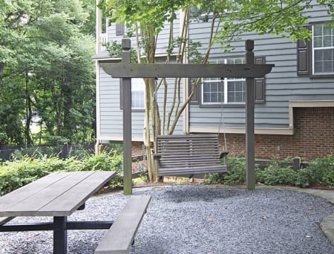 Picnic Area at Sanctuary at Oglethorpe luxury apartment homes in Atlanta, GA