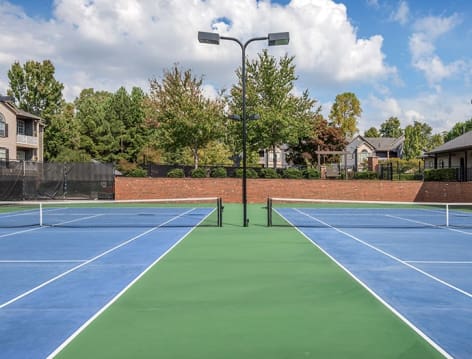Tennis Court at Sanctuary at Oglethorpe luxury apartment homes in Atlanta, GA