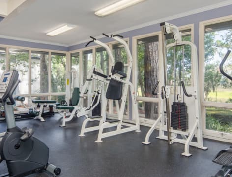 Fitness Center at Colonial Village at Marsh Cove luxury apartment homes in Savannah, GA