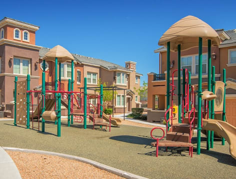 Playground at Colonial Grand at Palm Vista luxury apartment homes in Las Vegas, NV