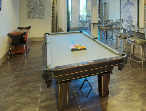 Game Room at 1225 South Church luxury apartment homes in Charlotte, NC
