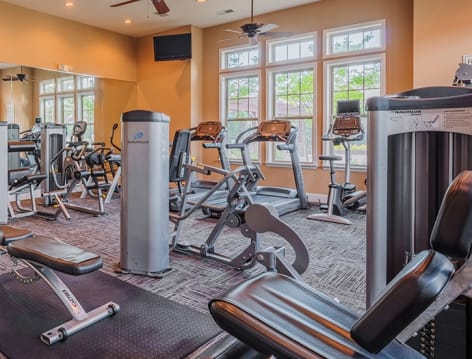 Fitness Center at Colonial Grand at Huntersville luxury apartment homes in Charlotte, NC