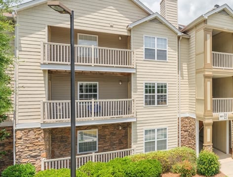 Building Exterior at Colonial Grand at Legacy Park luxury apartment homes in Charlotte, NC