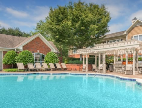 Pool at The Lake at University luxury apartment homes in Charlotte, NC