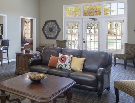 Clubhouse at Timber Crest at Greenway luxury apartment homes in Charlotte, NC