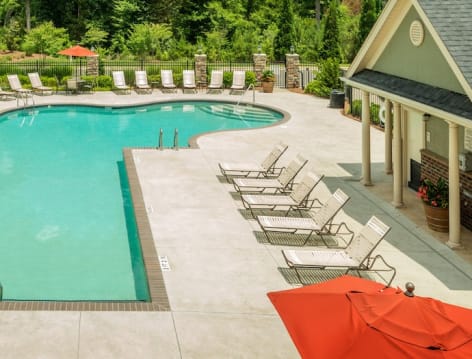 Pool at Colonial Grand Brier Creek luxury apartment homes in Raleigh, NC