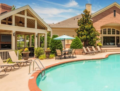 Pool at Colonial Grand at Brier Falls luxury apartment homes in Raleigh, NC