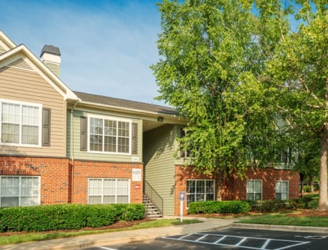 Building Exterior at Colonial Grand at Crabtree luxury apartment homes in Raleigh, NC