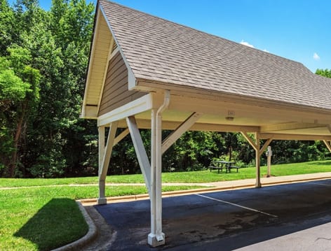Covered Parking at Colonial Grand at Crabtree luxury apartment homes in Raleigh, NC
