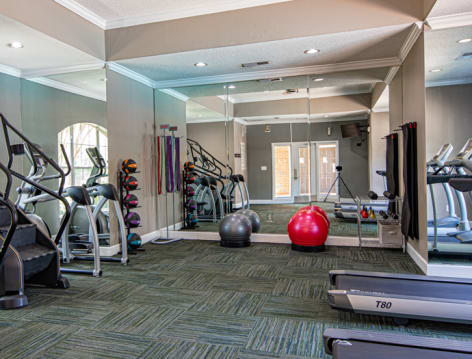 Fitness Center at Colonial Grand at Crabtree Valley luxury apartment homes in Raleigh, NC