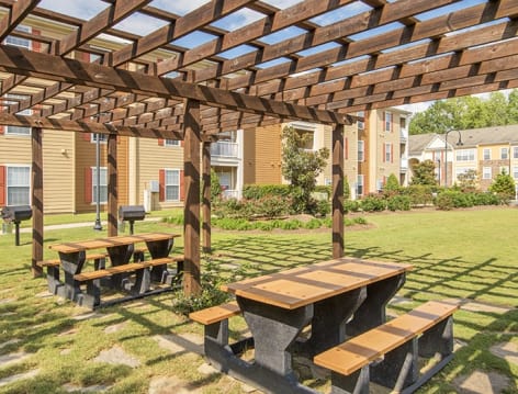 Grill Area at Colonial Village at Beaver Creek luxury apartment homes in Cary & Raleigh, NC