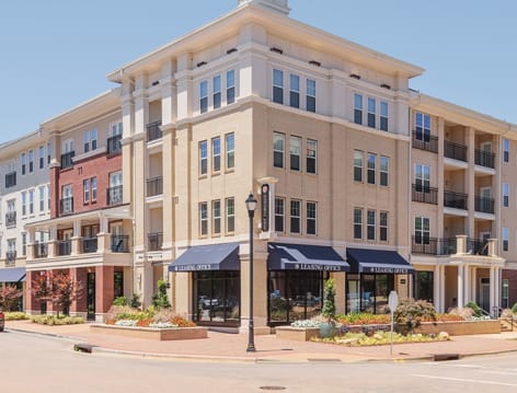 Exterior at Post Parkside at Wade luxury apartment homes in Raleigh, NC