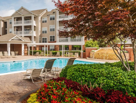 Pool at Preserve at Brier Creek luxury apartment homes in Raleigh, NC