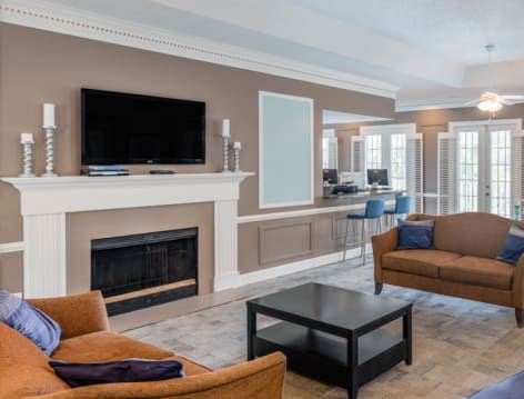 Clubhouse at The Paddock Club Columbia luxury apartment homes in Columbia, SC