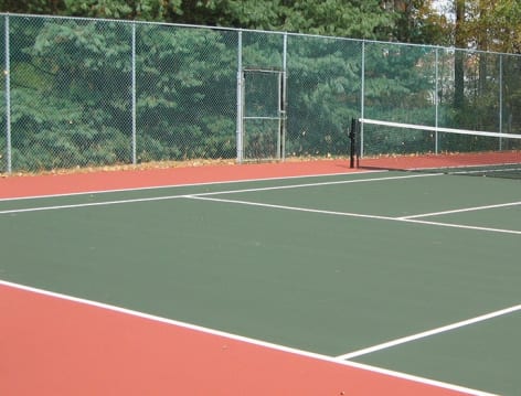 Tennis Court at Spring Creek luxury apartment homes in Greenville, SC