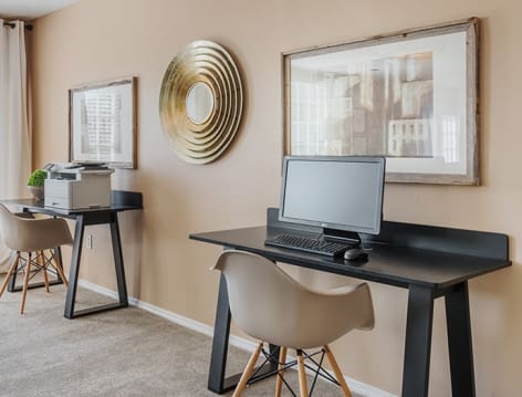 Business Center at Steeplechase luxury apartment homes in Chattanooga, TN