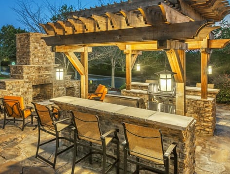 Grilling Area at Brentwood Downs luxury apartment homes in Nashville, TN
