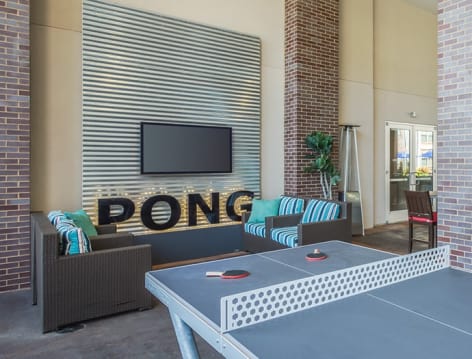 Ping Pong Table at Charlotte at Midtown luxury apartment homes in Nashville, TN