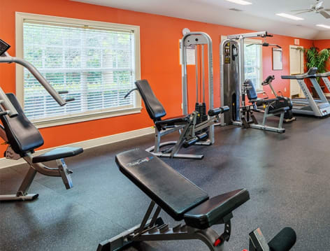 Fitness Center at The Paddock Club Murfreesboro luxury apartment homes in Murfreesboro, TN