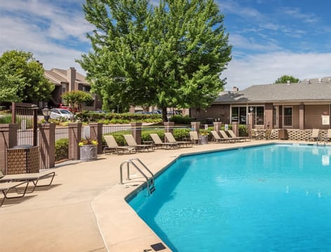 Pool at Park at Hermitage luxury apartment homes in Hermitage, TN